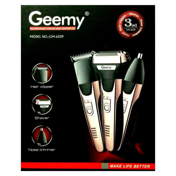 GEEMY SHAVER AND TRIMMER (GM6209) ماكينه
